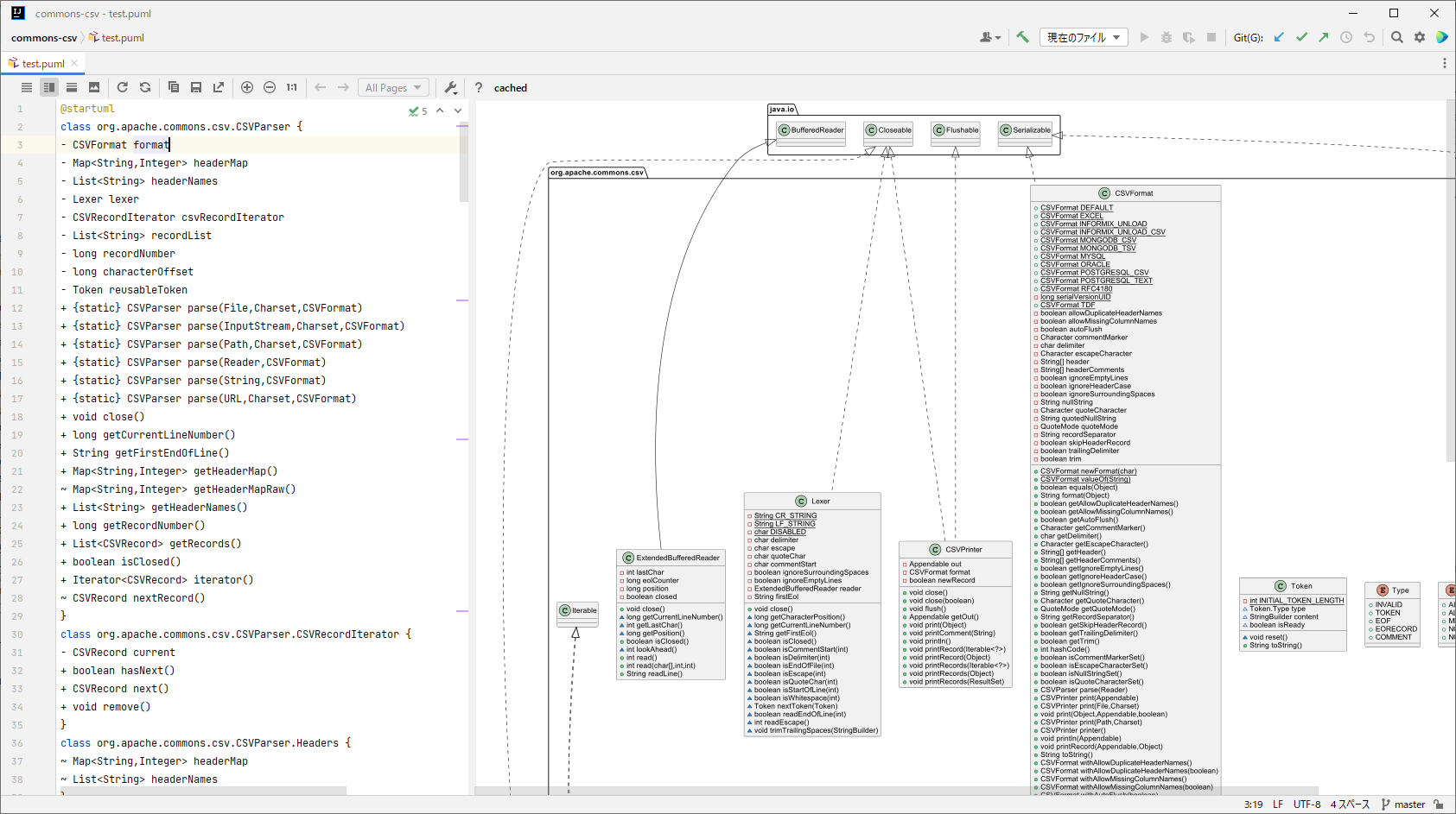 Intellij Java Plantuml Parser Handy Lib